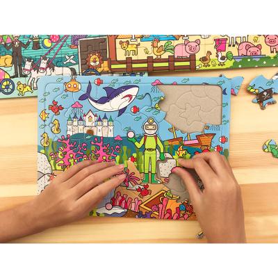 China Cartoon Toy Custom 49 100 250 300 Piece Jigsaw Puzzle High Quality Spelling Educational Toys For Children for sale