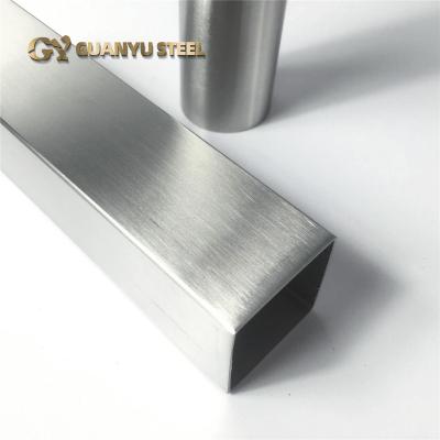 China Construction and Production Square Stainless Steel SS 201 Pipe 304 Stainless Steel Pipe Tube 316l Brush Finish for sale