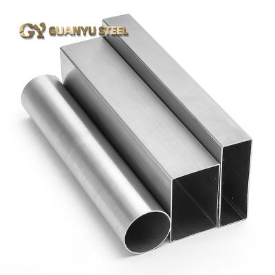 China Welded Production 304 Stainless Steel Pipe Tube Hairline SS Tube Decorative Surface Finish And Construction for sale