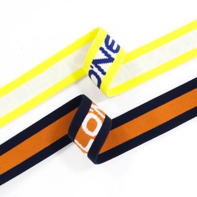 China High tenacity/best-selling good quality rubber band jacquard band polyester elastic webbing for boxer men's underwear for sale