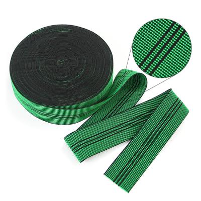 China Factory Price Elastic Web Band Green 46mm Elastic String For Chair And Elastic Straps For Sofa for sale