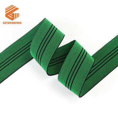 China Polyester Rubber Sofa Web Band Belt Elastic Heavy Furniture Wide High Quality Elastic for sale