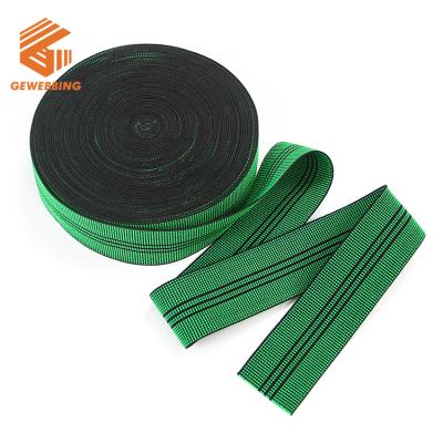 China Factory Wholesale Elastic Web Band Furniture Stretch Elastic Webbing for sale