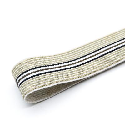 China Elastic/Strong Wear Resistance/Custom Logo Woven Adjustable Multicolor Cheap Polyester Webbing Strong Elastic Band Stretch Band Wholesale for sale