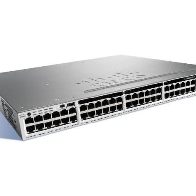 China QoS WS-C3850-48 T-E ca talyst 3850 gigabit 48 port switch for sale