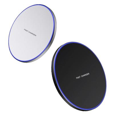 China 15W 10W Qi Pad Wireless Charging Pad LED Light Mobile Phone Fast Charging Wireless Charger For iphone 13 12 mini 11 pro Max Xs X 8 plus for sale