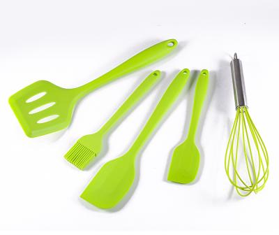 China Sustainable Custom 5 Pcs Silicone Cooking Kitchen Utensils Silicone Kitchenware Tools Kit Utensils Kitchen Tool for sale