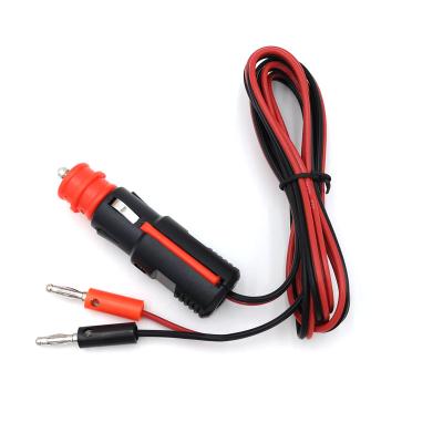 China GPS Factory Outlet Car Cigarette Lighter Plug To Banana Plug With Cable for sale