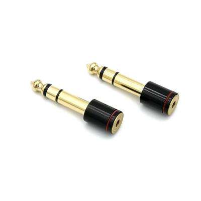 China audio & High Quality Copper Video Hardware 6.35mm Stereo Jack To 3.5MM Mono Jack for sale