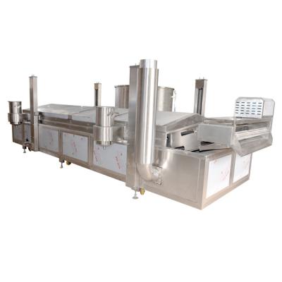 China Deep Industrial Gas Chip Fryer snacks potato chips batch deep frying machine for sale