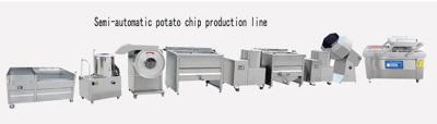 Cina Patata automatica 100kg/H Chips Processing Line 55kw dei semi in vendita