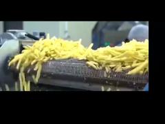 Full automatic French fries production line, potato peeling and cutting machine