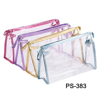 China Fashion Hot Sales Transparent OEM PVC Zipper Cosmetic Bag for sale