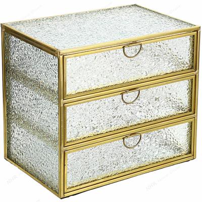 China New Design Jewelry Storage Box Double Layer Thick Jewelry Box Handmade With Dr. for sale