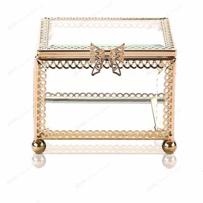 China Handmade Fantastic Current Chic Earring Storage Box Jewelry Box Organizer for sale