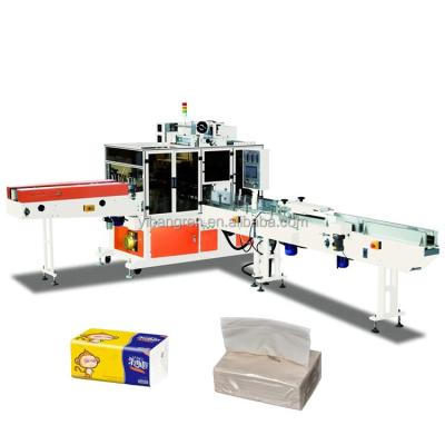 China 2021 New Design Simple Hotel Facial Tissue Paper Bag Packing Machine for sale