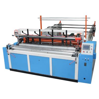 中国 Hotels Tissue Paper Converting Machine Paper Making Line Semi-automatic Toilet Paper Roll Production Line 販売のため