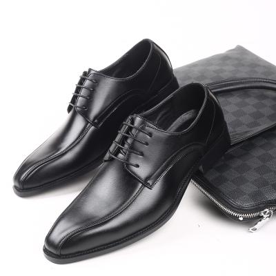 China British Style Men's Height Increase Business Oxfords Lace-up Causal Shoes Leather Invisible High Quality Durable Stylish Shoes For Men for sale