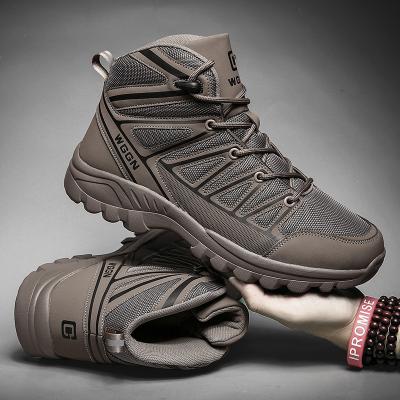 China Fashion Trend Factory Steel Toe Anti Slip Wear Resistant Light Weight Sports Protective Breathable Working Safety Shoes for sale