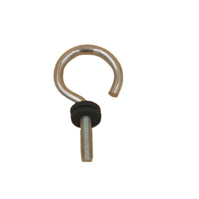 China Retail Industry Screw Hooks Threaded Iron Hooks Question Mark Hook for sale