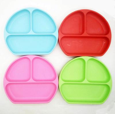 China CLASSIC Professional Food Grade Silicone 3 Divided Baby Dish From China Supplier Eco - Friendly for sale