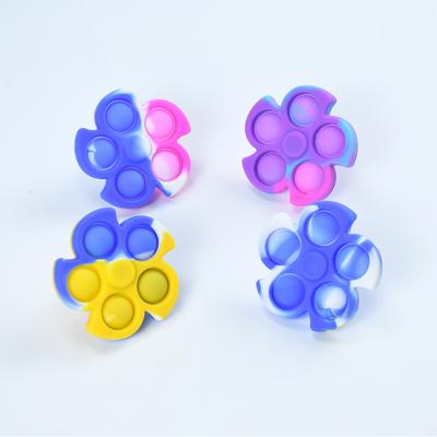 China Relieve Stress Noise Shaking Person Toys Shape Ring Push Press Bubble Anti Creative Stress Decompression Toys Simple Squeeze Squishy Toy for sale