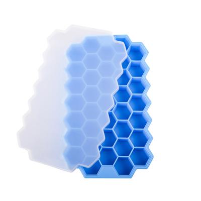 China 100% Food Grade Silicone Honeycomb Viable Stick Ice Maker Non Plug Tray Mold for Water, Whiskey or Fruit with 37 Holes for sale