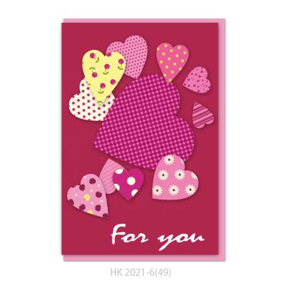 China Loving Europe Heart Dessert Flower Design Greeting Cards For Daily Or Party for sale