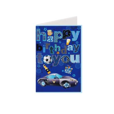 China Europe Factory Design Of Car/Cake Balloon Gifts Designs Greeting Card For Father And Birthday for sale