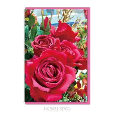 China Europe Rose Flower Series Design Greeting Card for Girlfriend and Valentine's Day and Wedding for sale