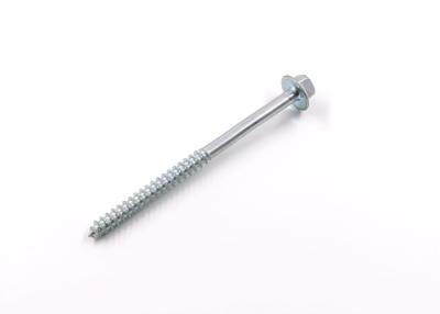 China Zinc Plated Q195 Steel Wood Screws , Flange Hexagon Head Wood Screws for sale