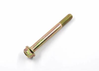 China Yellow Zinc Plated ASME Grade 5 Hex Flange Head Bolt Used in Construction Fields for sale