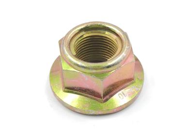 中国 Galvanized ISO7044 Grade 10 All-Metal Prevailing Torque Type Hexagon Flange Nuts With Spring Steel Rings 販売のため