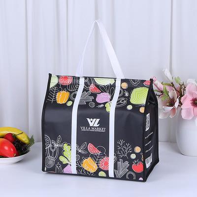 China New Waterproof Custom Non Woven Ice Food Delivery Cooler Bags Heat Insulation Lunch for sale