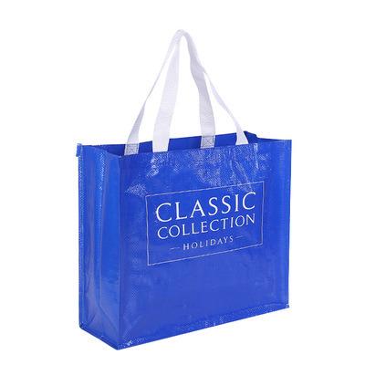 China Wholesale Promotional Cheap Reusable Waterproof Bulk Laminated PP Woven Tote Handled Bag for sale