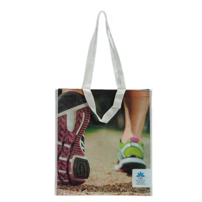 China Customized Reusable Waterproof Laminated Nonwoven Shopping Grocery Handled PP Laminated PP Woven Bag for sale