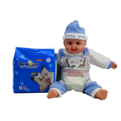 China Plain Weave 2020 Good Quality Cheap Disposable Cotton Diaper Free Sample Super Soft 100% Baby Diapers for sale