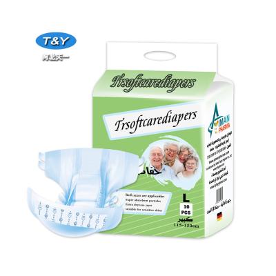 China Wholesale Adult Incontinence White Adult Diaper Pulp Fluff Diaper Printed Adult Factory/Best Adult Diapers/Happy Adult Diaper for sale