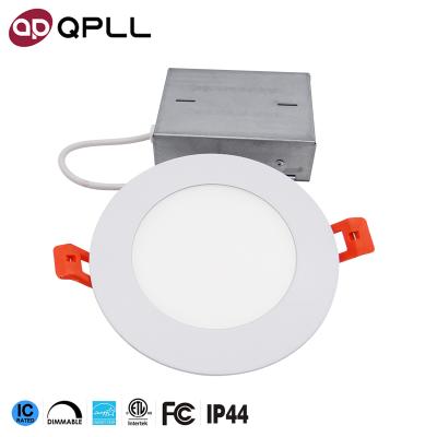 China Modern Custom Dimmable Slim 9W Embedded White Round 5CCT ETL Panel Light With Junction Box for sale