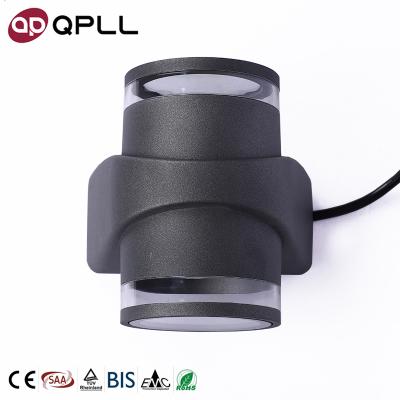 China Waterproof Outdoor Polycarbonate 12W Garden Porch Sconce Lighting No Battery Wall Mounted Lamp for sale