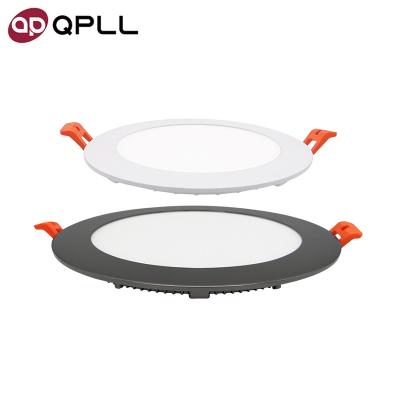 China Modern Super Bright China Slim Panel Lights Round 18W White LED Recessed Panellight for sale