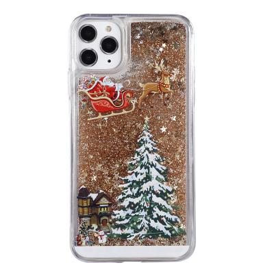 China 2021 Anti-fall Christmas phone case tpu designer phone case 2021 for iphone 12 pro max phone 13 case for sale