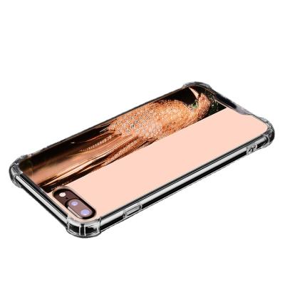 China Custom Phone Case Girl Gold Mirror Cover TPU Shockproof Phone Case for iphone 13 max mini 12 pro 12 phone case for sale