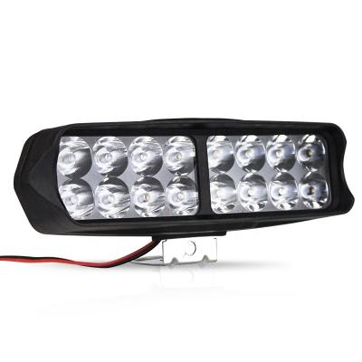 China Motorbicyle 16led 24W Spotlight With Front Fog Light Flashing Light 12v Bar Truck Waterproof Car Led Work Light For Motorcycle for sale