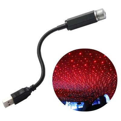 China Romantic Car Ceiling Lamps Car USB Party Atmospheres Automotive Industry Star Sky Projector Night Light Car Ceiling Flexible Star Light for sale