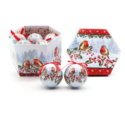 China 14pcs Polyfoam Christmas Decoupage Baubles in Gift Box for sale