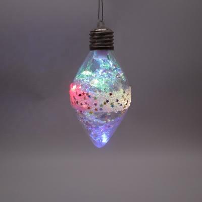 China Clear Transparent Christamas Tree Decoration Christmas Balls With LED Lights for sale