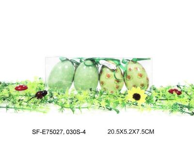 China Europe 4pcs 75mm easter eggs in PVC box for sale