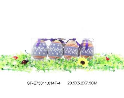 China Europe 4pcs 75mm easter eggs in PVC box for sale