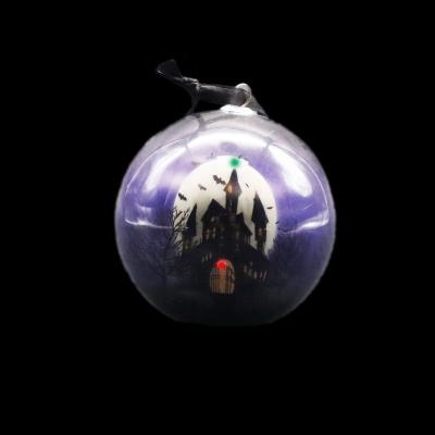 China Holiday decoration & Halloween Gift 80mm Polyfoam Ball With LED Light for sale